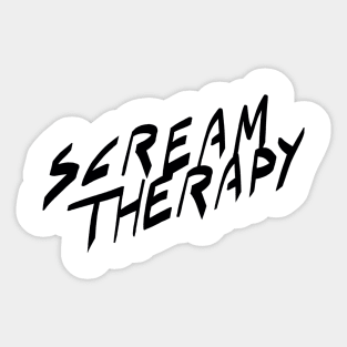 Scream Therapy podcast basic logo Sticker